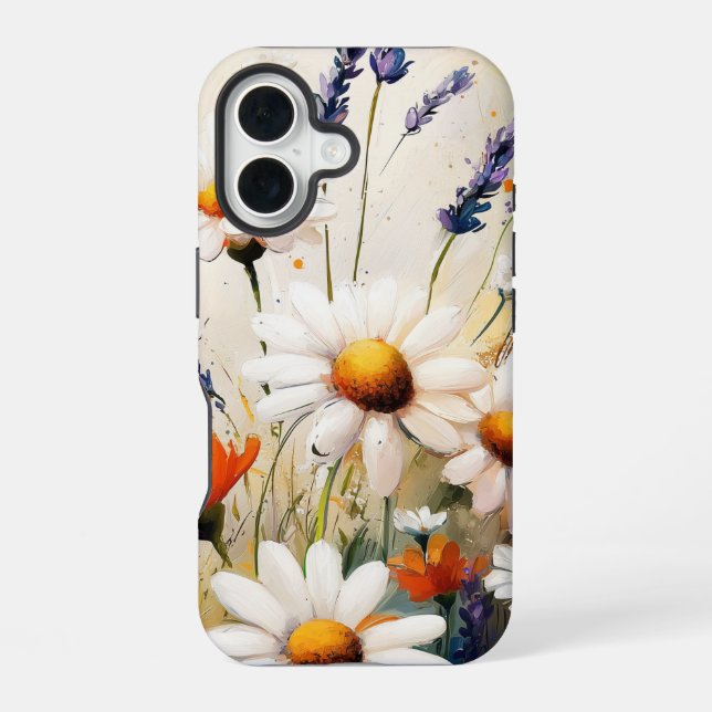 Wildblume Whimsy - Cotattcore Floral Phone Case iPhone 16 Hülle (Rückseite)