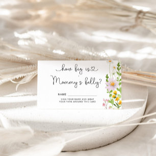 Wildblume, wie groß die Bauchschutzkarte von Mama  Begleitkarte