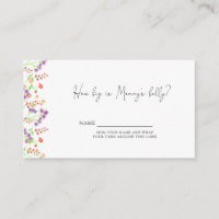 Wildblume Wie groß ist der Bauch der Mama