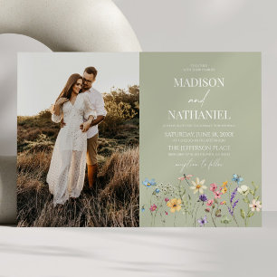 Wildblume Wild Blume Blumengarten Foto Hochzeit Einladung