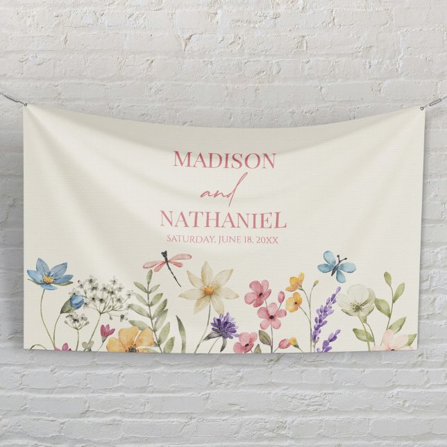 Wildblume Wild Blume Blumengarten Hochzeit Banner (Von Creator hochgeladen)