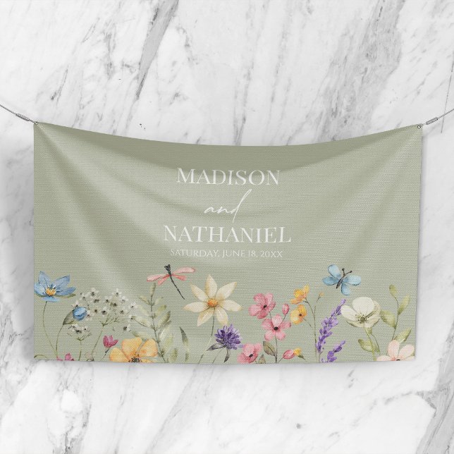 Wildblume Wild Blume Blumengarten Hochzeit Banner (Von Creator hochgeladen)
