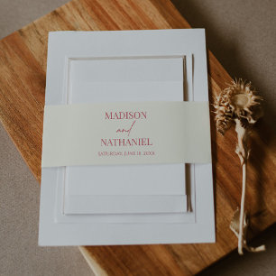 Wildblume Wild Blume Blumengarten Hochzeit Einladungsbanderole