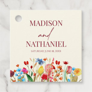 Wildblume Wild Blume Blumengarten Hochzeit Geschenkanhänger