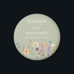 Wildblume Wild Blume Blumengarten Hochzeit Magnet<br><div class="desc">Das sind Grüne Wildblume Wild Blume Blumengarten Hochzeitsmagnete!</div>