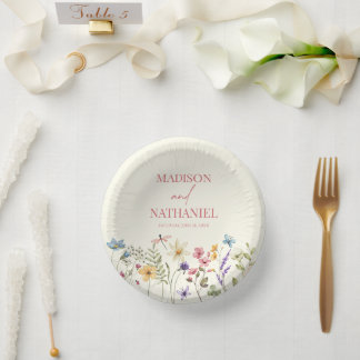 Wildblume Wild Blume Blumengarten Hochzeit Pappteller