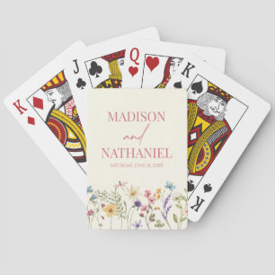 Wildblume Wild Blume Blumengarten Hochzeit Spielkarten