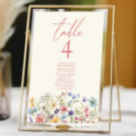Wildblume Wild Blume Blumengarten Hochzeit Tischnummer<br><div class="desc">Dies ist eine Wildblume Wild Blume Blumengarten Hochzeit Tischnummer mit Namen!</div>