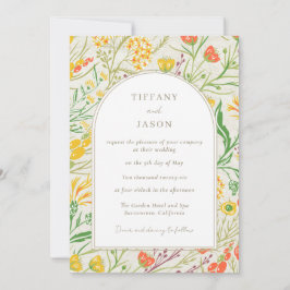 Wildblume Wild Meadow Outdoor Hochzeit Einladung