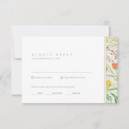 Wildblume Wild Meadow Outdoor Hochzeit RSVP Karte