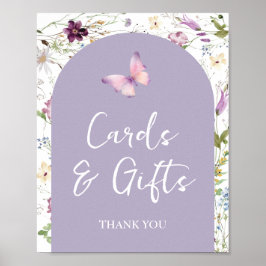 Wildblume Wild ONE Butterfly Garden Cards & Gifts Poster