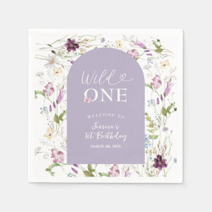Wildblume Wild ONE Butterfly Garden Party Paper Serviette