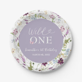 Wildblume Wild ONE Butterfly Garden Party Pappteller