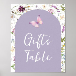 Wildblume Wild ONE Butterfly Garden - Tafel Poster