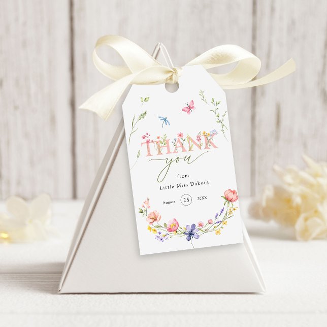 Wildblume Wild & Onederful 1. Geburtstag Vielen Da Geschenkanhänger (Von Creator hochgeladen)