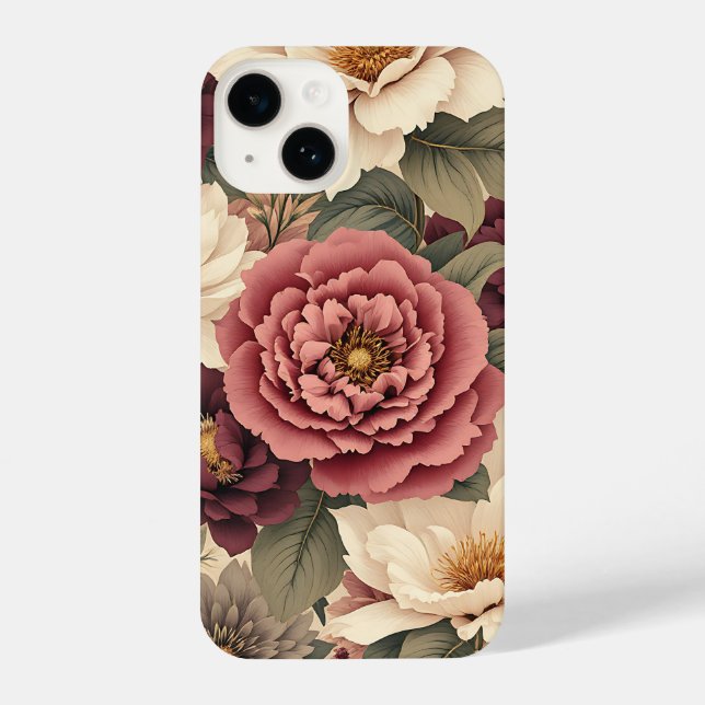 Wildblume Wonder: Boho Floral Phone Case iPhone Hülle (Rückseite)