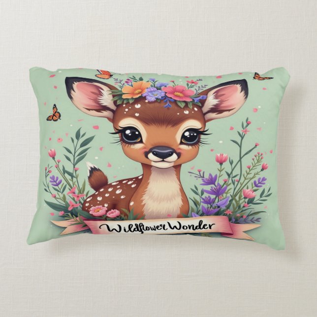 Wildblume Wonder Dekokissen (Rückseite)