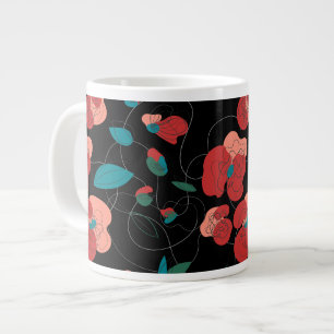 Wildblume Wonderland Stilisierte Blume Jumbo-Tasse
