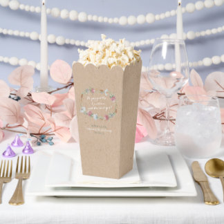 Wildblume Wraath on Kraft Country Wedding Geschenkschachtel