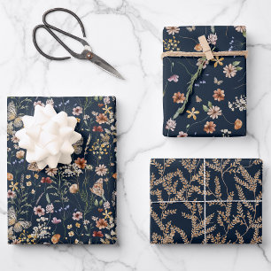 Wildblume Wrapping Paper Geschenkpapier Set