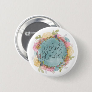 Wildblume Wreath Floral Button