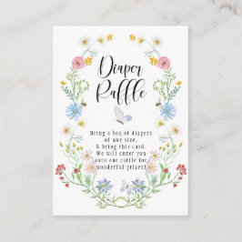 Wildblume Wreath Wasserfarbe Blume Windeln Raffel Begleitkarte