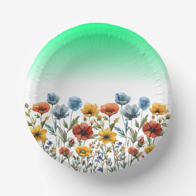 Wildblumen-67548 Pappteller (Vorderseite)