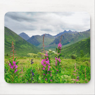 Wildblumen Alaskan Valley Mousepad