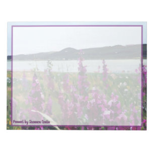 Wildblumen am Fluss - Custom Stationery Notizblock