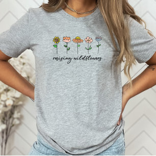 Wildblumen anheben Farbige Mama der Blüte/Mutter T T-Shirt