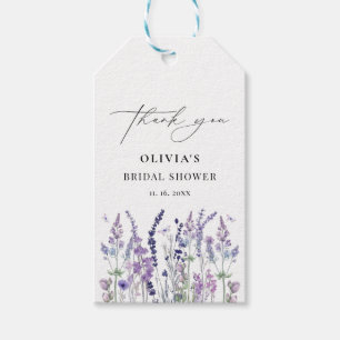 Wildblumen-Aquarell-Blumen-Braut-Show Geschenkanhänger