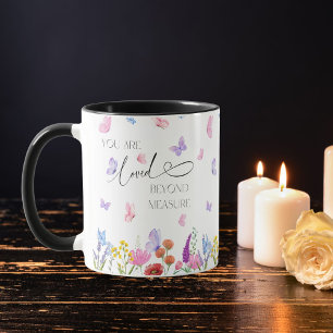 Wildblumen Aquarell Christliches Bibelvers  Tasse