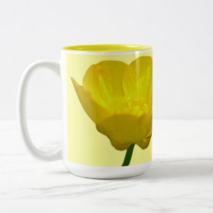 Wildblumen Art Coffee Cup Buttercup Blume Cup Zweifarbige Tasse