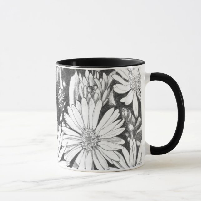 Wildblumen Art Coffee Cup Honey Bee & Blume Cup Tasse (Rechts)