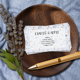 Wildblumen auf Blue Boy Baby Duschdusche Windelwan Begleitkarte