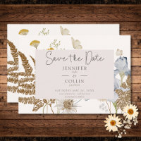 Wildblumen auf Cremehochzeit