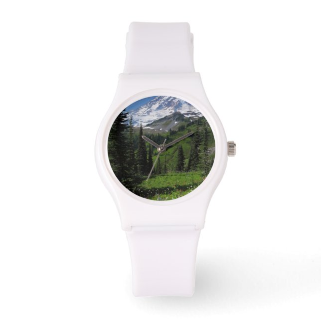 Wildblumen auf dem Rainier Armbanduhr (Vorderseite)