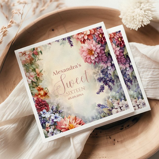 Wildblumen aus Weichteil Süß 16 Serviette (Von Creator hochgeladen)