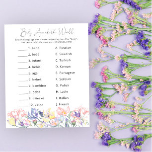 Wildblumen Baby auf der ganzen Welt