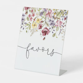 Wildblumen Baby in Bloom Baby Duschfavoriten Sockelschild