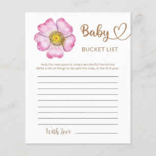 Wildblumen Baby in Bloom Baby Shocket List