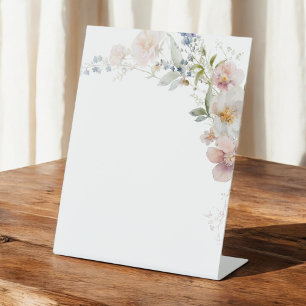 Wildblumen Baby in Bloom Elegante Moderne Sockelschild