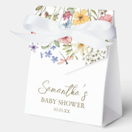 Wildblumen-Baby-in-Blüte-Baby-Shower Geschenkschachtel
