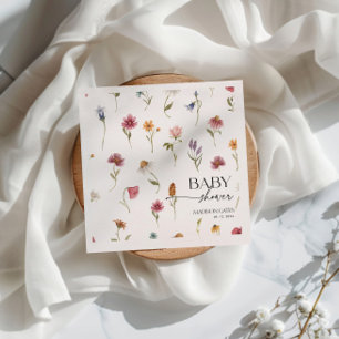 Wildblumen-Baby-Party-Servietten Serviette
