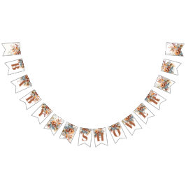 Wildblumen Babydusche Wimpelkette