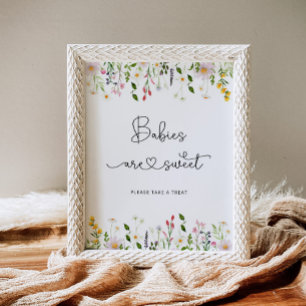 Wildblumen Babys sind süßes Poster