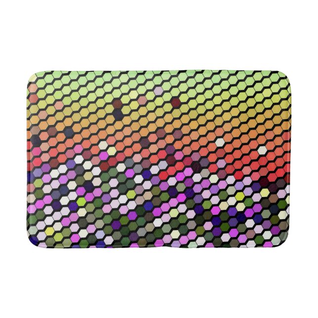 WILDBLUMEN BADEMATTE (Vorderseite)