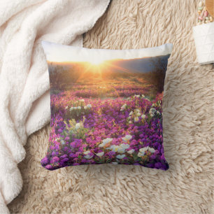 Wildblumen bei Sonnenuntergang   Anza-Borrego-Wüst Kissen