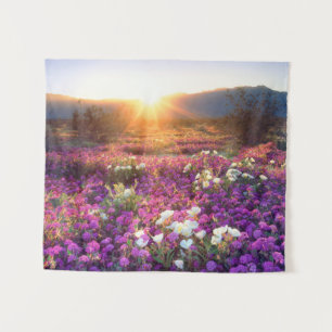 Wildblumen bei Sonnenuntergang Anza-Borrego-Wüst Wandteppich