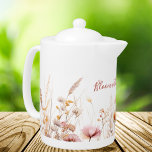 Wildblumen Beige Rosa Anführungszeichen<br><div class="desc">Charmantes Wildblume Wiesen Design,  mit einer zarten Aquarellbild einer Wiese Wildblume,  mit rosa Blume,  beigen Strohhalmen und Gras geschmückt. Diese malerische Szene auf einem unberührten,  weißen Hintergrund fügt Ihrer Küche eine Touch von Naturschönheit und Ruhe hinzu. Mit dem motivierend Zitat: Blühen Sie mit jeder Braue.</div>